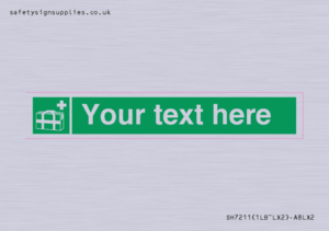 Custom sign safe condition Medical grab bag